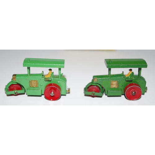 5 - Matchbox Regular Wheels 1a Aveling Barford Diesel Road Roller -  green body, full gold trim to front... 