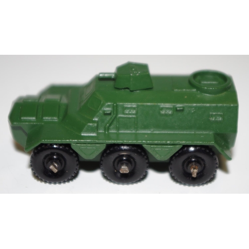 54 - Matchbox Regular Wheels 54a Saracen Personnel Carrier - Stannard Code 2 military green, black plasti... 