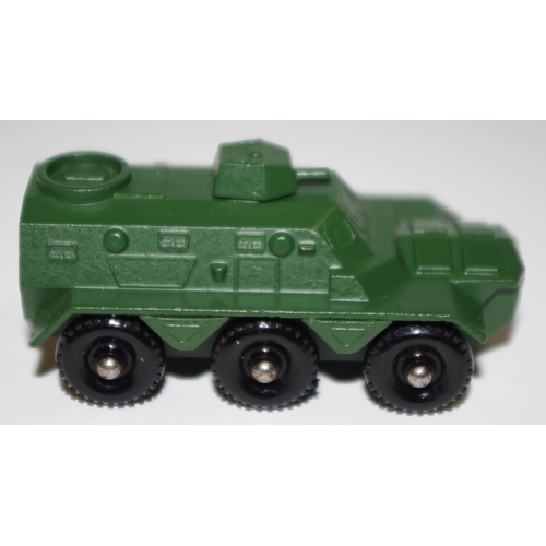 54 - Matchbox Regular Wheels 54a Saracen Personnel Carrier - Stannard Code 2 military green, black plasti... 