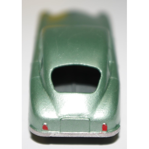 55 - Matchbox Regular Wheels 53a Aston Martin DB2/4 - green body, silver trim, metal wheels with crimped ... 