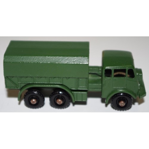 57 - Matchbox Regular Wheels 62a General Service Lorry - Stannard Code 1 military green, silver trim, kno... 