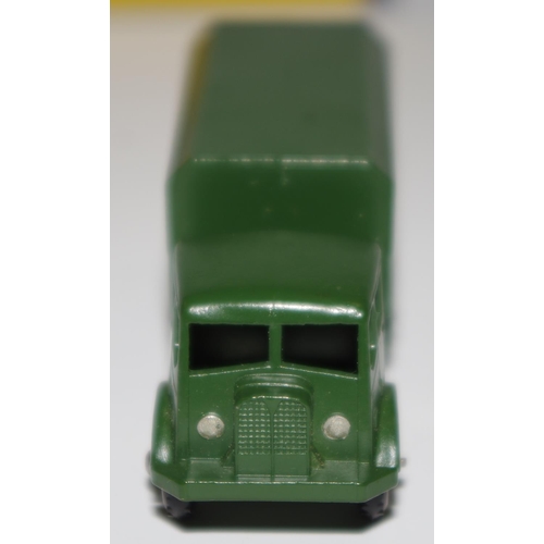 57 - Matchbox Regular Wheels 62a General Service Lorry - Stannard Code 1 military green, silver trim, kno... 