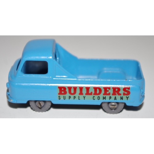 59 - Matchbox Regular Wheels 60a Morris J2 Pick-up Truck ''Builders Supply Company'' - red and black deca... 