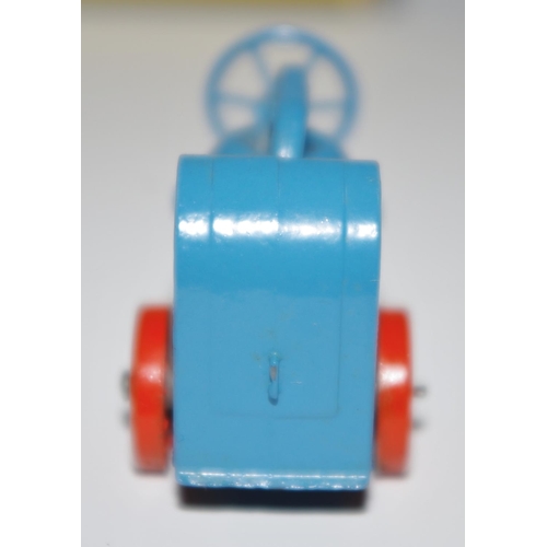 6 - Matchbox Regular Wheels 3a Site Mixer - blue, orange metal wheels with crimped axles type B Moko box