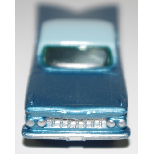 60 - Matchbox Regular Wheels 57b Chevrolet Impala - metallic blue, light blue roof, silver trim, dark blu... 