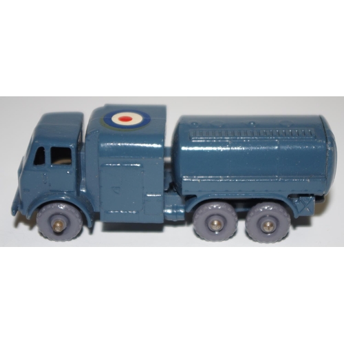 61 - Matchbox Regular Wheels 73a 10-ton ''RAF'' Pressure Refueller - greyish-blue, silver trim, knobbly g... 