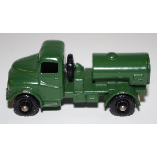 63 - Matchbox Regular Wheels 71a Austin 200 gallon Water Truck - Stannard Code 1 military green, silver t... 