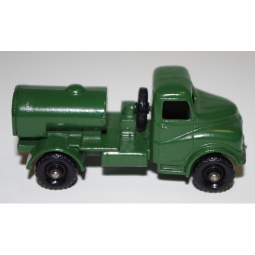 63 - Matchbox Regular Wheels 71a Austin 200 gallon Water Truck - Stannard Code 1 military green, silver t... 