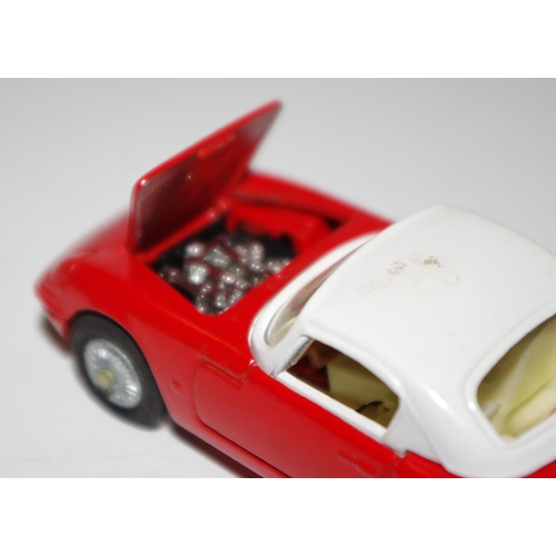 69 - Corgi Toys No.319 Lotus Elan Coupe with detachable chassis - red, white roof and interior, cast hubs... 