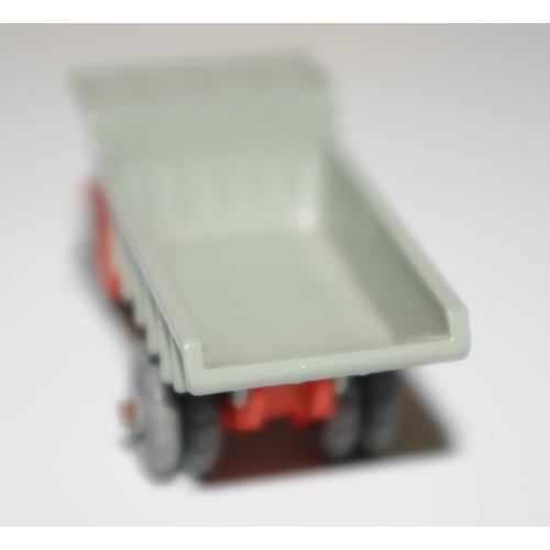 9 - Matchbox Regular Wheels 6a Quarry Truck - orange cab and chassis, gold trim, grey tipper, metal whee... 