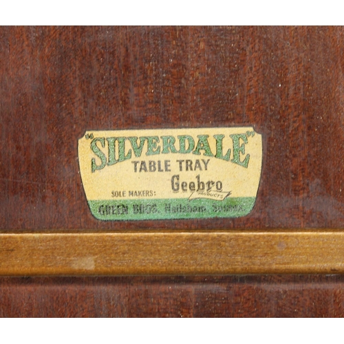 192 - An early 20th century Silverdale table tray, with folding mechanism