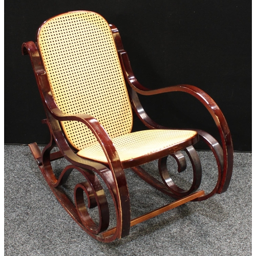 237 - A Thonet style bentwood rocking chair