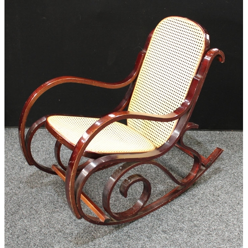 237 - A Thonet style bentwood rocking chair