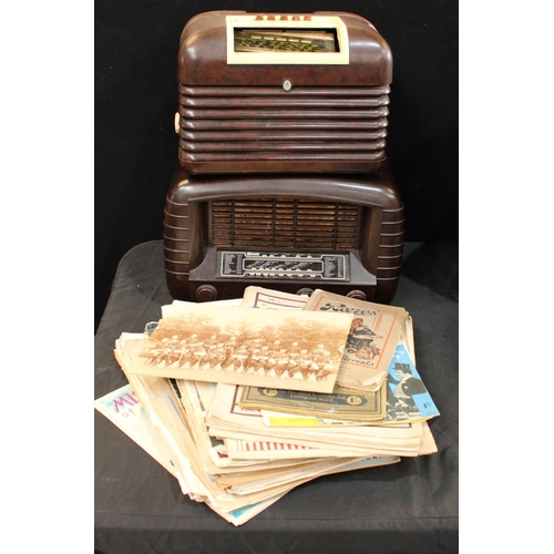 241 - A selection of assorted sheet music; a Bakelite radio, Strad581; a Bush Dac10 radio; qty