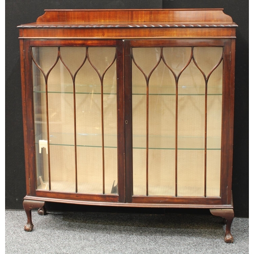 272 - An early 20th century mahogany display cabinet, c.1920