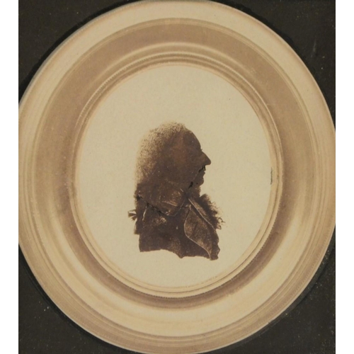 3166 - After the English School, a portrait miniature print, of a gentleman, bust length, 11.5cm x 10cm