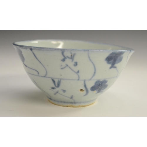 3167 - **Please note the spoon tray has a small repair**  An 18th century Chinese shaped hexagonal spoon tr... 