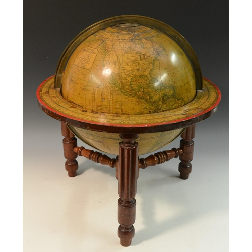 3302 - A 19th century table globe, Malby's Terrestrial Globe, Compiled from the Latest and Most Authentic S... 