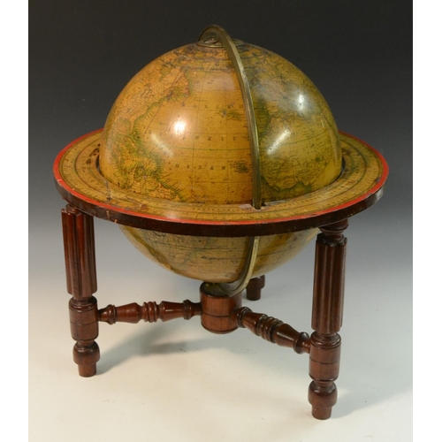 3302 - A 19th century table globe, Malby's Terrestrial Globe, Compiled from the Latest and Most Authentic S... 