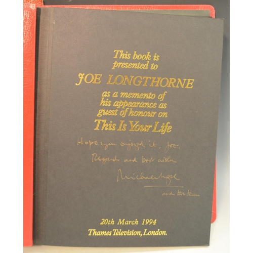 4151 - Stage and Screen - This Is Your Life: Joe Longthorne MBE (1955-2019), singer and impressionist, pres... 