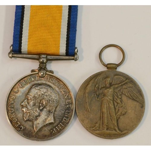 3876 - Medals, World War I, a pair, British War and Victory, named to 214324 Gnr H J Harrison, Royal Artill... 