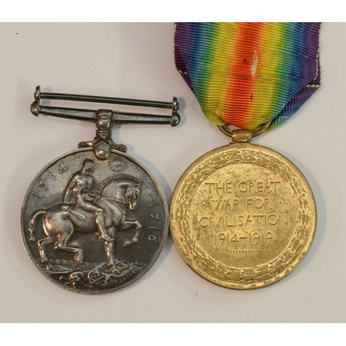 3878 - Medals, World War I, a pair, British War and Victory, named to 60803 Gnr A Jones, Royal Artillery, s... 