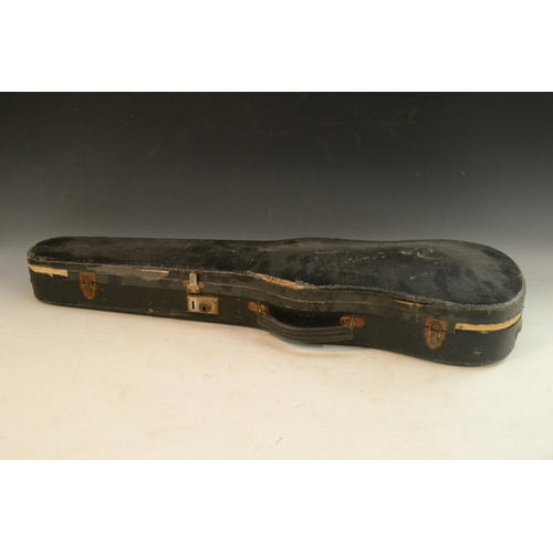 3159 - A violin, the two-piece back 36cm long excluding button, paper label inscribed Copy of Joseph Guarne... 