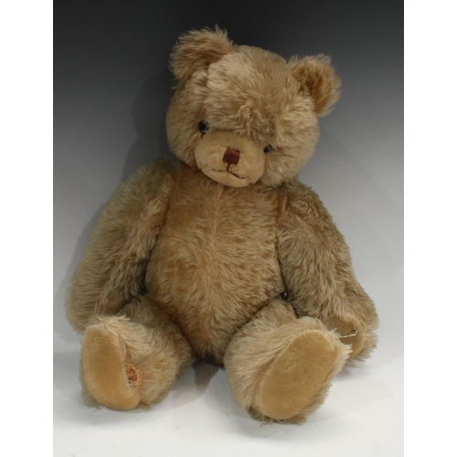 469 - A mid 20th century jointed mohair teddy bear, with growler