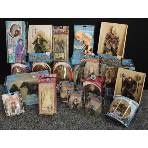 472 - Lord Of The Rings - Ringwraith and Horse, by ToyBiz, boxed; others, Eomer, Gollum, Gandalf, Aragorn,... 