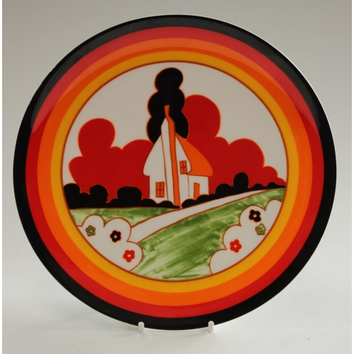 5030 - A set of Wedgwood Clarice Cliff Bizarre plates, Red Roofs, etc, 20cm (4)