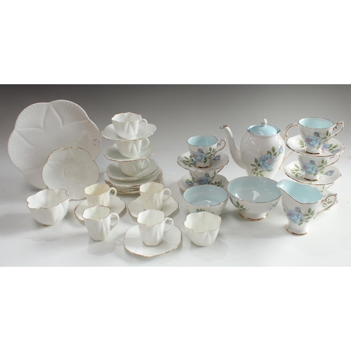 5135 - Ceramics - a Foley China Dainty white part tea and coffee set, late 19th/early 20th century; another... 