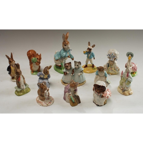 5149 - A Royal Doulton Beswick Peter Rabbit centenary model, 17cm; others, a Beswick Beatrix Potter Lady Mo... 