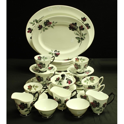 5163 - A Royal Albert Masquerade pattern part dinner and tea service, printed marks; others, similar