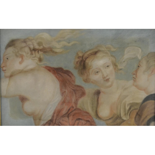 397 - Old Master School (17th/18th century) The Three Graces gouache and pastel on paper, 27cm x 41cm