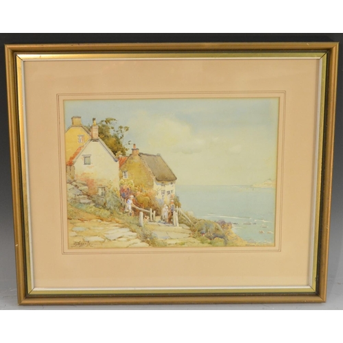 432 - Harold Gresley (1892 - 1967) Summer by the Sea signed, watercolour, 22cm x 30.5cm