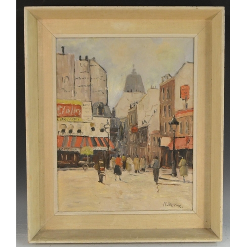 466 - M. Soustine (French, 20th century) Paris signed, titled label to verso, oil on canvas, 48.5cm x 38cm