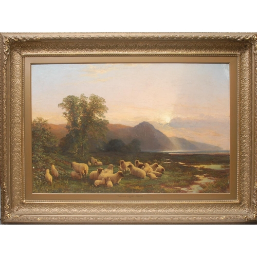 529 - In the manner of Thomas Sidney Copper (19th century) Sheep Grazing bears signature, dated 1861, oil ... 