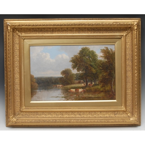 534 - Thomas Thomas (1854 - 1896) Packington Park, Warwickshire signed, inscribed to verso, oil on canvas,... 