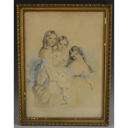 560 - Anglo-Irish School (second-quarter, 19th century) Portrait of Henrietta, Mary and Emily, Daughters o... 