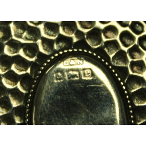5168 - A miniature silver hand mirror, Birmingham 1904, 7cm long