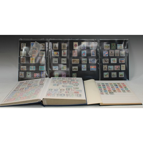 561 - Stamps - two albums of Austrian stamps; other Austrian stamps in folder