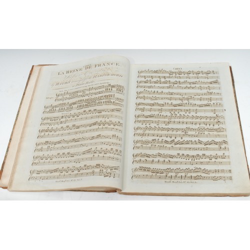 5953 - Music - a late 18th/early 19th century sammelband, comprising 12 pieces of sheet music for piano for... 