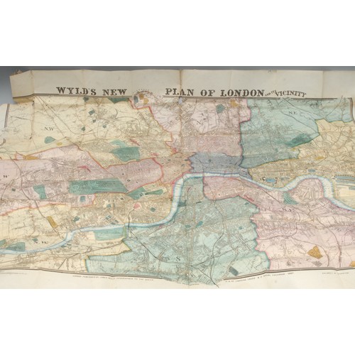 5833 - Miscellaneous UK - James Wyld (1812-1887), by and after, Wyld's New Plan of London and its Vicinity,... 