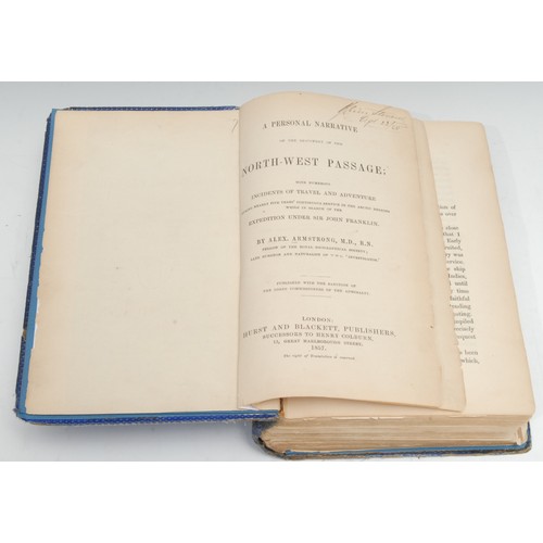 5994 - Travel - Arctic Exploration, Armstrong (Alex., M.D., R.N.), A Personal Narrative of the Discovery of... 