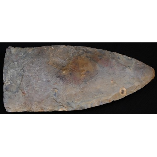 5727 - Antiquities - Stone Age, a North African red flint celt, 16cm long, Mali, Neolithic, [1] 

Provenanc... 