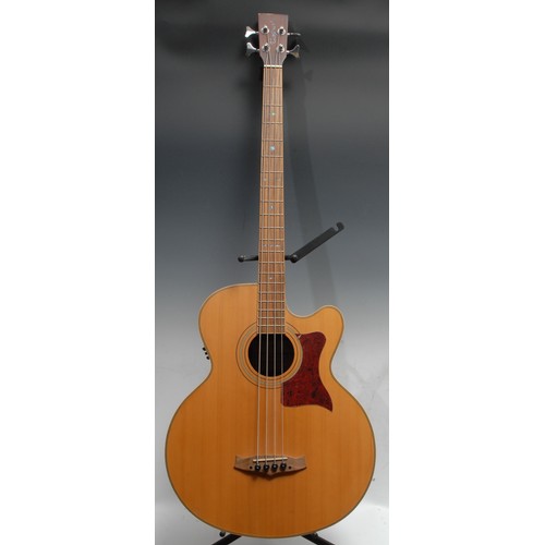 1496A - A Tanglewood Premier TW155A Electro-Acoustic Bass, serial 1012376