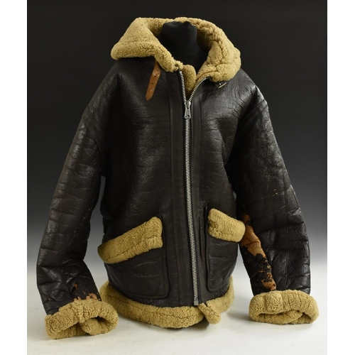 3083 - A  Royal Air Force leather flying jacket, mid 20th century