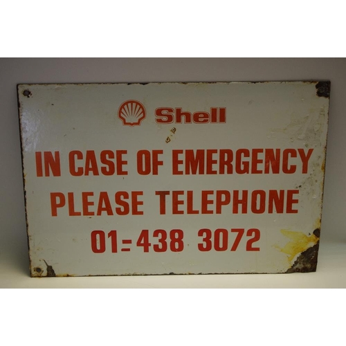 379 - Advertising - an enamel SHELL sign