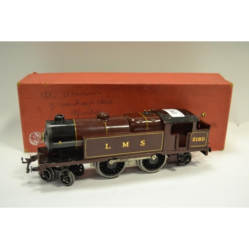 383 - A Hornby 0 Gauge E3/6 3-rail electric Special 4-4-2 Tank Locomotive, in LMS maroon no. 2180, boxed