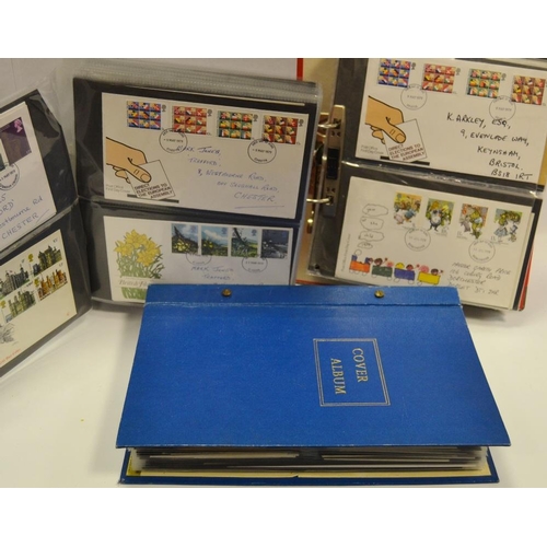 392 - Stamps - three folders of first day covers